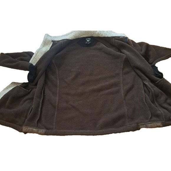 Mens Kuhl Alpenwurx Jacket Fleece Gorpcore Faux Suede Brown Rugged Large - Picture 5 of 10
